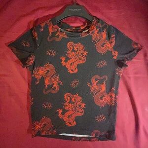 #2 DRAGON CROPPED SHIRT